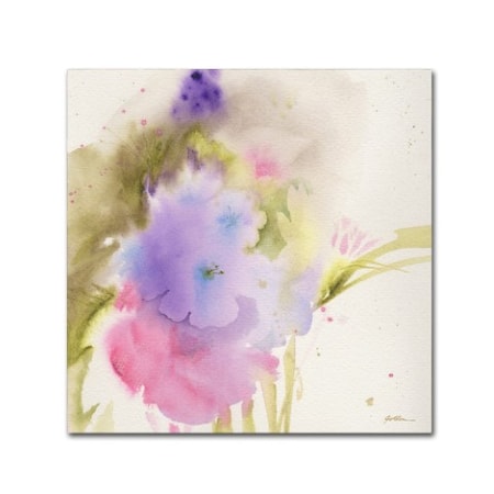 Sheila Golden 'Purple Blooming' Canvas Art,14x14